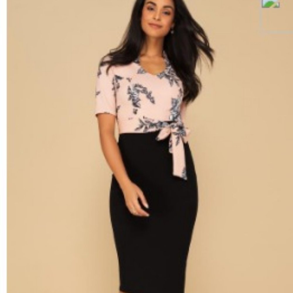 Floral sheath dress